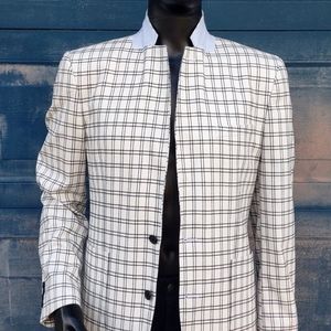 Osos Men's Check/Plaid Luxury Blazer w/Great Accents.
